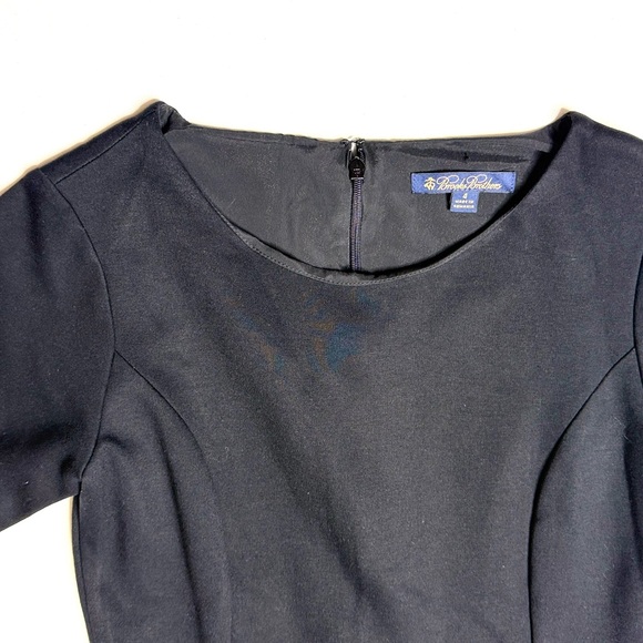Brooks Brothers Elegant Black A-Line Dress Size 4 - Picture 6 of 10